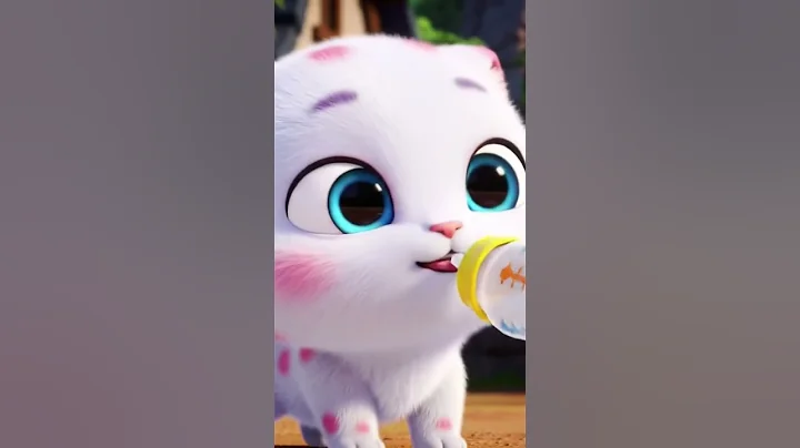 🥰😯Cute white cat😍🤩 Drinking milk and  dancing 😋😺 Dudi dudi dum dum #dudidudidam #shorts #cat #yt