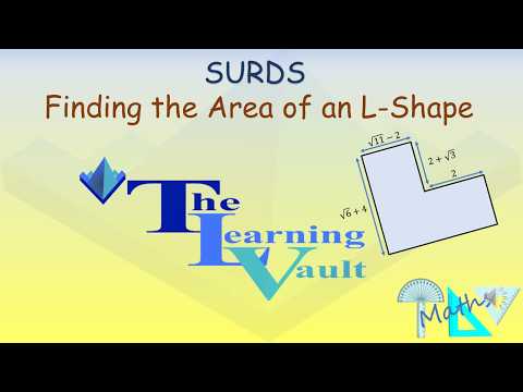 The Learning Vault - Surds Area of L-Shape | GCSE Maths Mastery (Grade 6–9)
