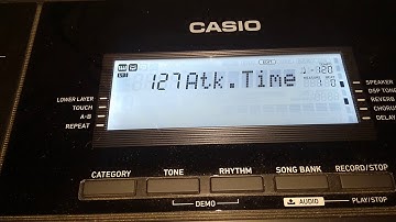 Vibraphone editing in Casio ctx 8000 and 9000 in me