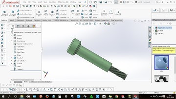 How to design Shoulder Bolt in solidworks
