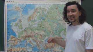 Vlastivěda - Evropa povrch, vodstvo