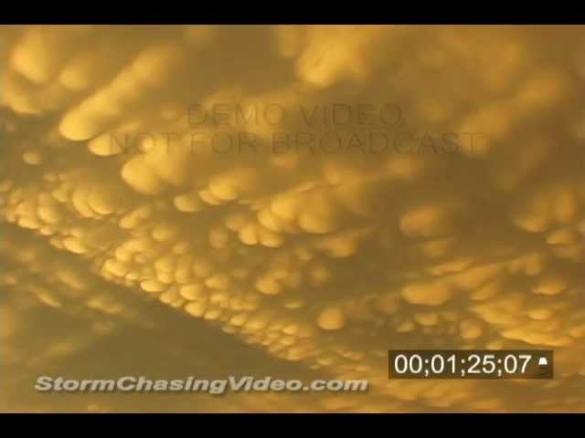 5/24/2002 Mammatus clouds stock footage.