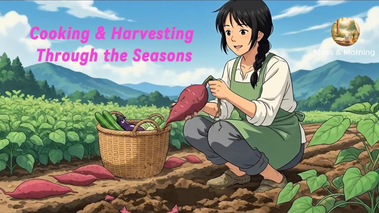 Cooking & Harvesting Through the Seasons | Moss & Morning ASMR
