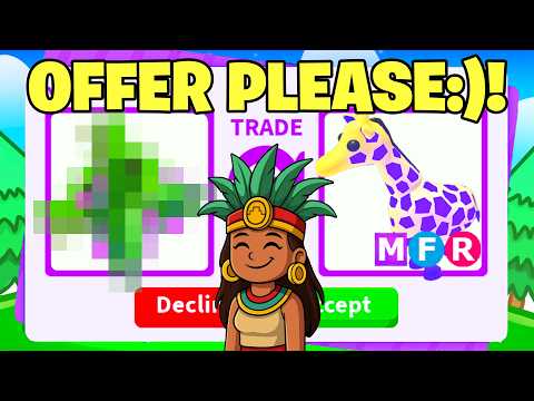 MEGA Giraffe Trade in Adopt me! (Roblox)
