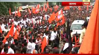 Jalna: Maratha Community protest and way for ambulance report
