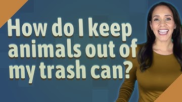 How do I keep animals out of my trash can?