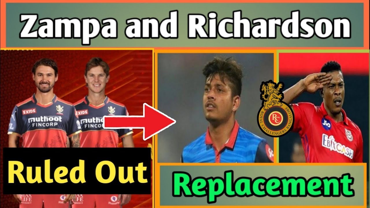 IPL 2021 - Replacement of Adam Zampa and Kane Richardson