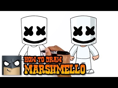 How to Draw Marshmello | Art Tutorial