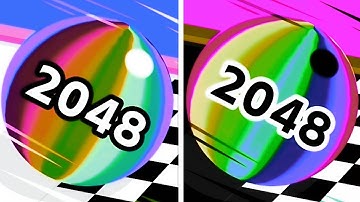 Ball Run 2048 Infinix 🏀 vs Reverse ball Colour Run walkthrough , iOS Android New Update part : 1438