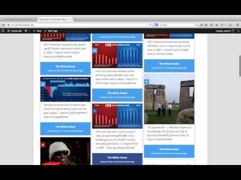 How to set up the socialwall plugin