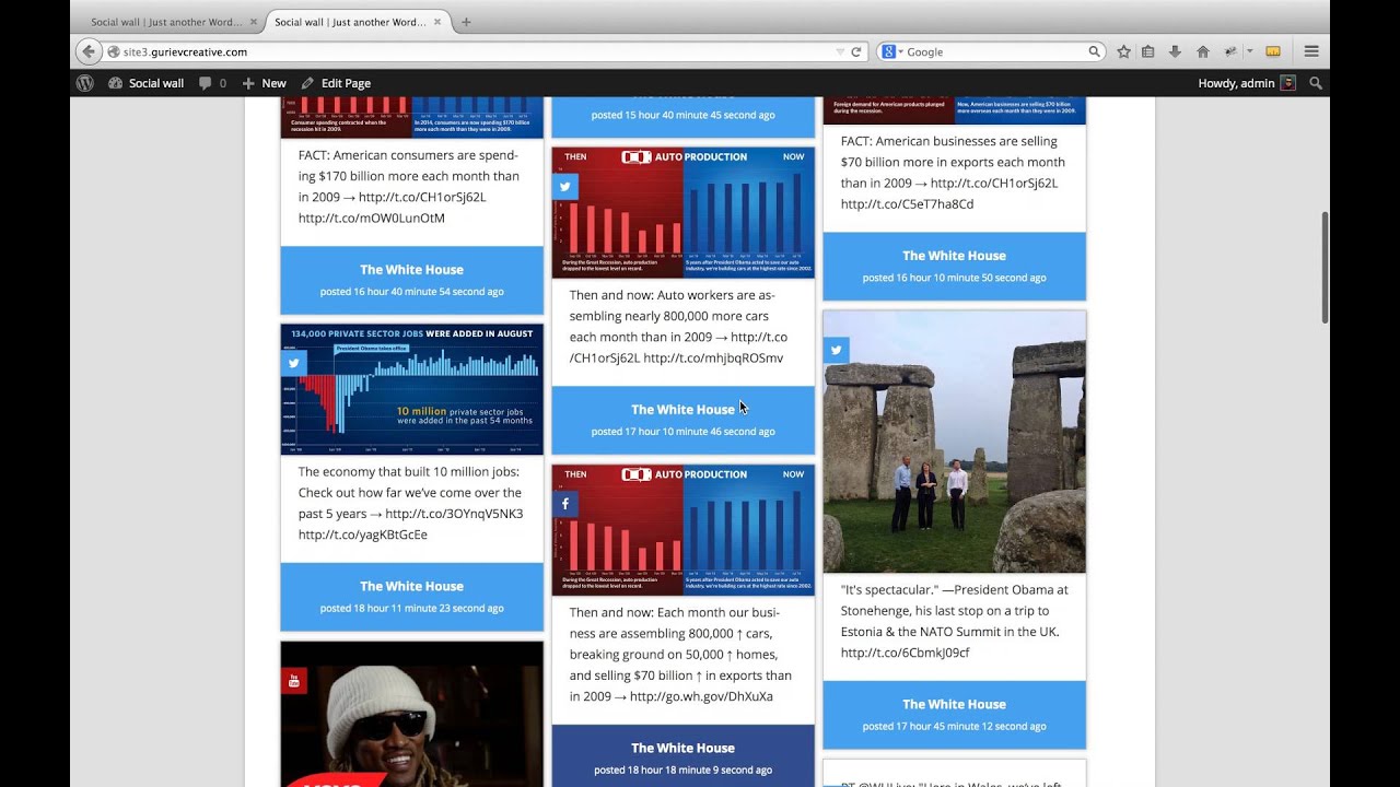 How to set up the socialwall plugin