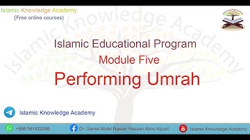 Umrah 1 - A geographical background about Makkah