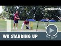 Wicket keeper standing up  profielder x crazy catch