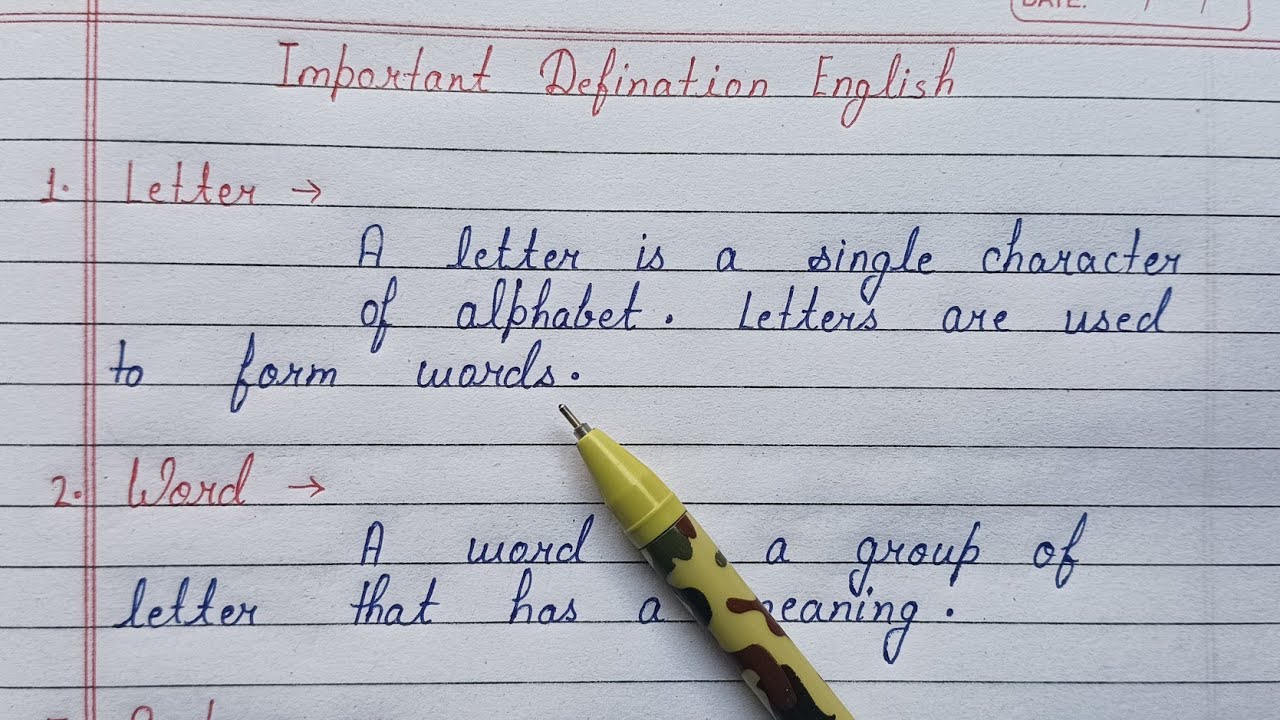 Letter, Word, Sentence & Paragraph Definition | Basic English Grammar for Beginners | Easy Way 