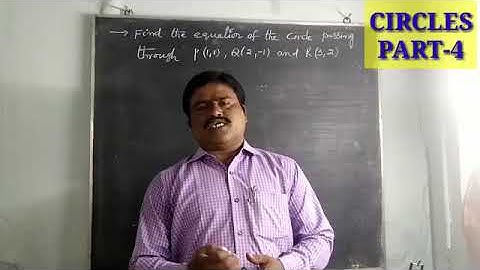 CIRCLES (PART - 4) Inter maths 2B by Akula Rukminivaas Reddy,Find Circle eq passing through 3 Points