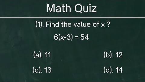Can You Solve 7th Grade Math Equations Test | Math Quiz