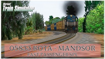 #05833 Kota - Mandsor Fast Passenger Special | Mewar Route | Msts-OpenRails | #1 #trending