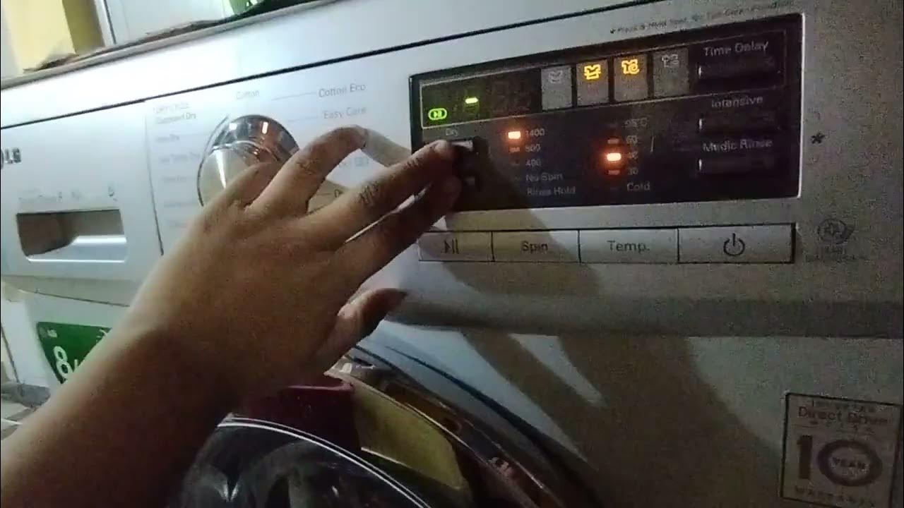 LG Washer How To Turn on child lock YouTube