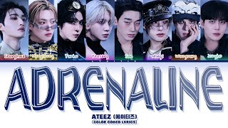 Download Lagu ATEEZ (에이티즈) 'Adrenaline' Color Coded Lyrics | Lyritix MP3
