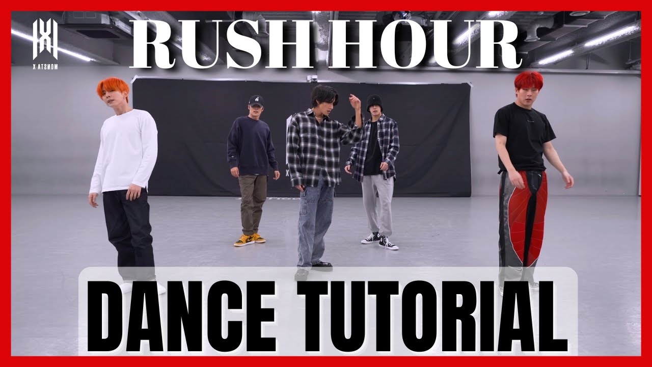 MONSTA X - 'Rush Hour' Dance Practice Mirrored Tutorial (SLOWED) - YouTube