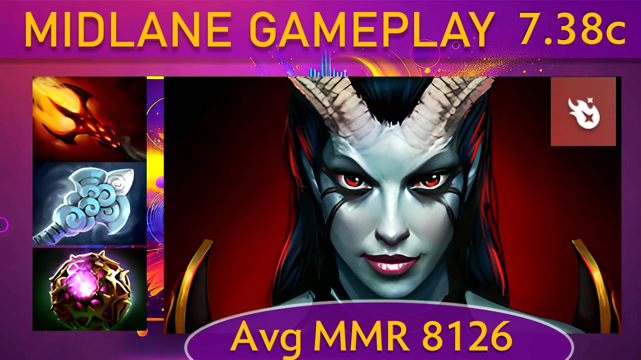 ⭐ 7.38c Queen of Pain |K+A-D - 39 KP - 81%| Mid Gameplay - Dota 2 High MMR