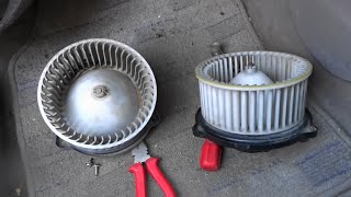 Замена вентилятора отопителя салона на Mazda Demio