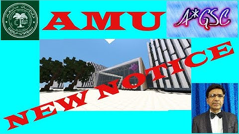 NEW NOTICE OF AMU // ALIGARH MUSLIM UNIVERSITY//2020-21