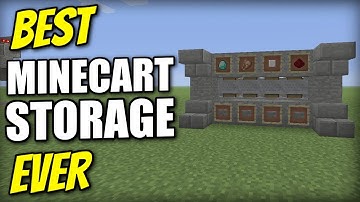 Minecraft Xbox - MINECART STORAGE [ Best Ever ] Redstone Tutorial - PS4 / PE / PS3 / Switch
