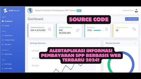 Source Code Aplikasi Informasi Pembayaran SPP Berbasis Web Terbaru 2024