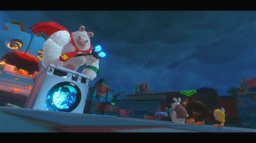 Mario + Rabbids Kingdom Battle Donkey Kong Adventure 100% Walkthrough Part 6 Vs. Mega Rabbid Kong