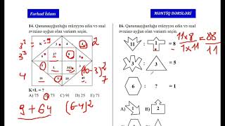 Ədəd-Şəki̇l Münasi̇bətləri̇ 3. Səv