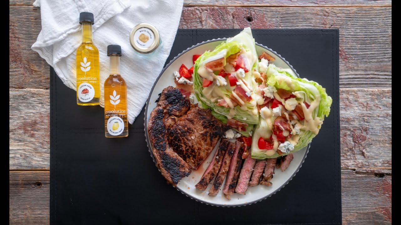 Tuscan Wedge Salad with Truffled Steak