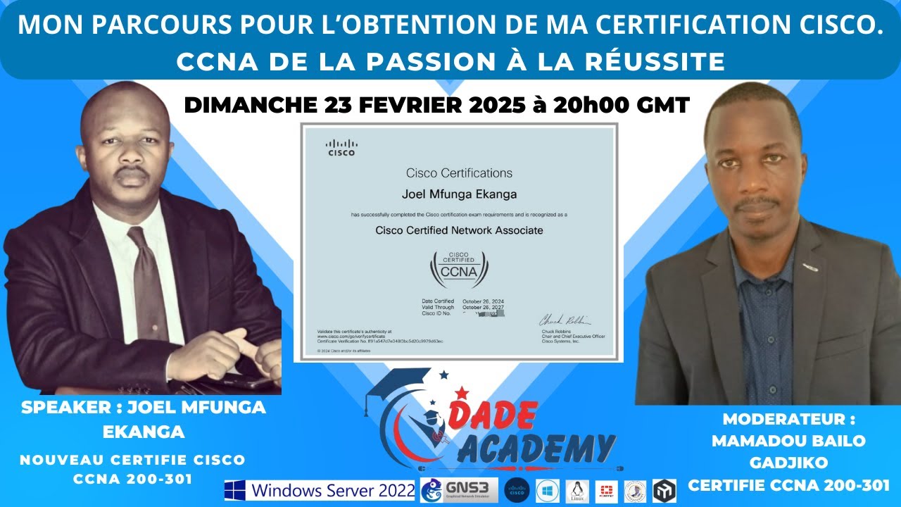 🚀 Événement Exclusif : Quel est mon secret pour réussir ma certification CCNA ?