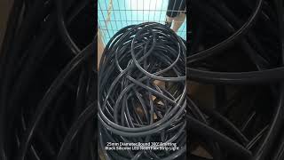 25mm Diameter Round 360° Emitting Black Silicone LED Neon Flex Strip Light# #ledfactory# #ledstrip
