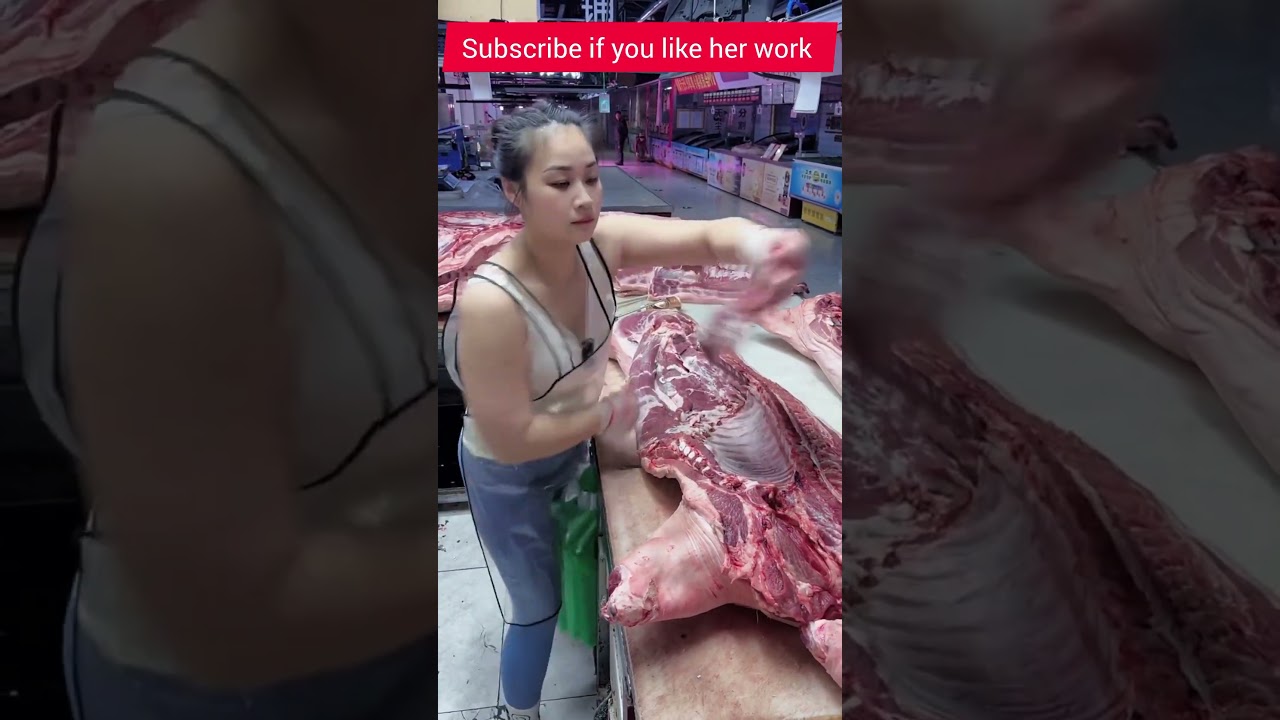 1,200LB GIANT PIG Breakdown! 🐷 Fast & Clean Butchery Skills | Real Market Cuts 