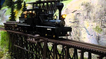 On30 shay with new brass gear.MP4