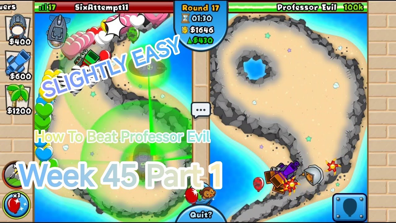 HOW To Beat The New Professor Evil Battle Challenge In Bloons TD