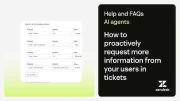 Intelligent triage: How to proactively request more information from your users in tickets