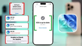 iOS 26 Unable to Install Update on iPhone? Here the Fix!