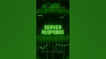 SERVER RESPONSE   Retro CRT green screen glitch text animation