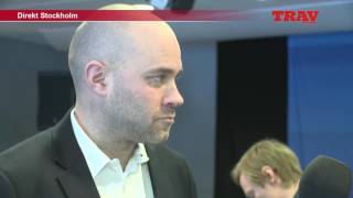 Travronden sände direkt från presskonferensen i samband med att spe...