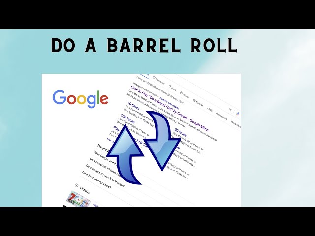 Google Games: How to Play Do a Barrel Roll 20, 100, 1000, and
