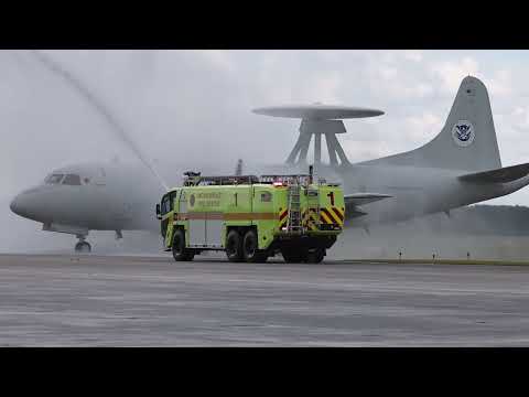 Final Flight of Air and Marine Operations P-3 Early Warning Aircraft