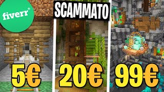 HO PAGATO 3 PRO BUILDER per COSTRUIRE una CASA MINIERA SU MINECRAFT! *scammato*