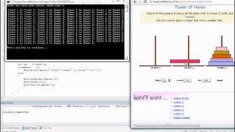 Java Algorithm Creator: Tower of Hanoi