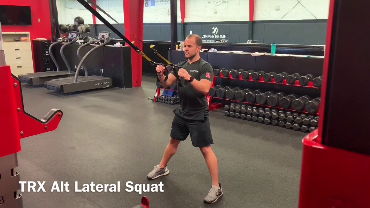 TRX Alternating Lateral Squat - YouTube