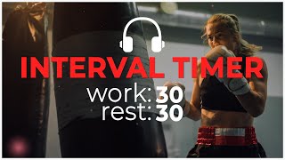 Interval Timer 30 sec workout 0 sec rest with music [30/30 interval timer] screenshot 4