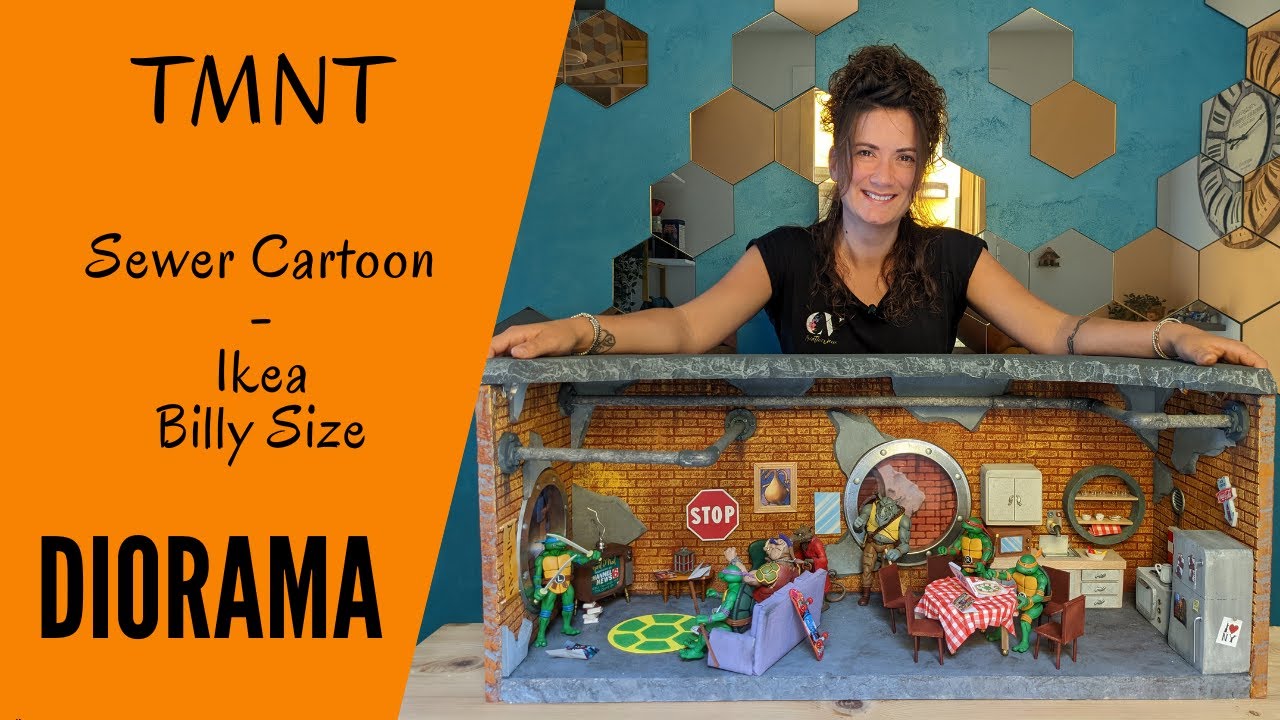 TMNT Sewer Cartoon - NECA Toys | Diorama