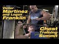 Victor Martinez and Logan Franklin Chest Training Summit