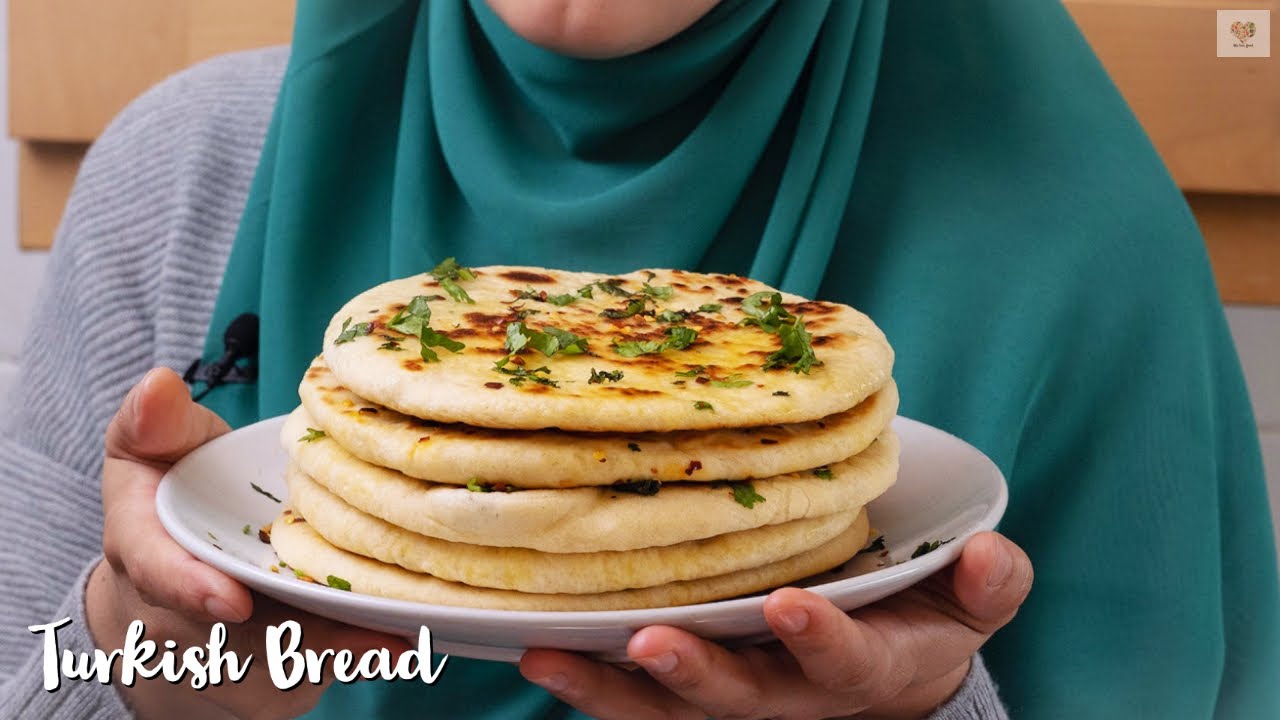 Easiest Turkish Bread I ever made Turkish flatbread recipe No oven
